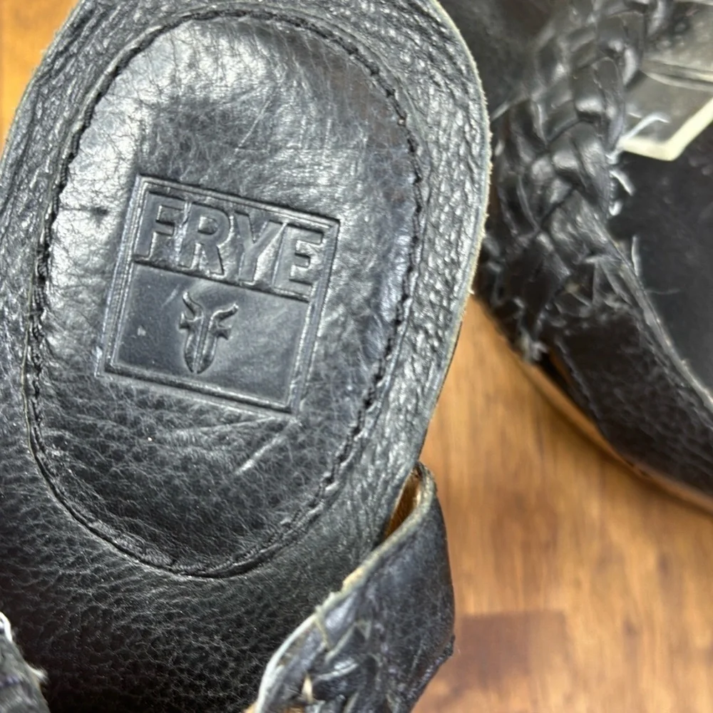 Frye Braylin Wedges Braided Straps 10 M. Cork Leather